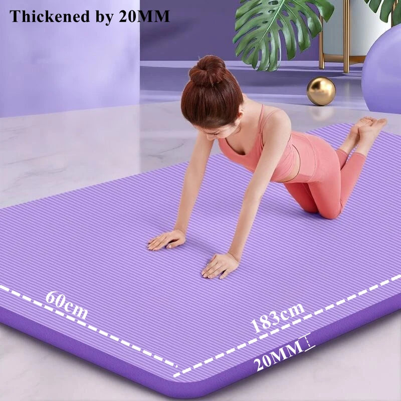 Thick Yoga Mats Anti-slip Sport Fitness Mat Blanket for Exercise Yoga and Pilates