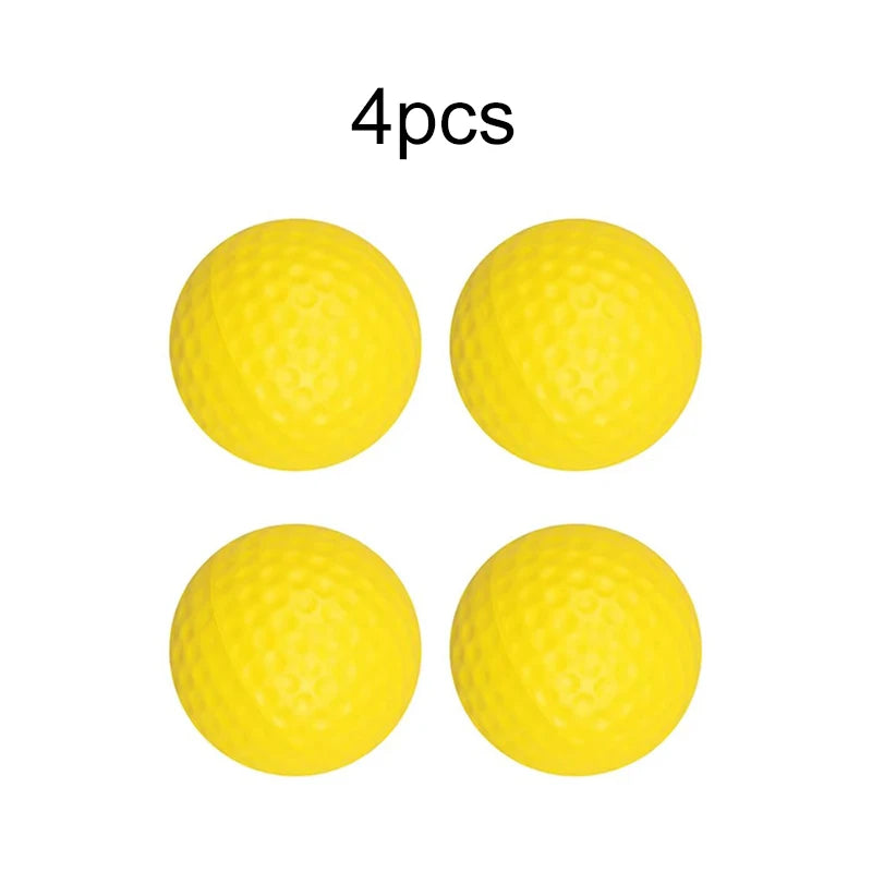 2~10pcs Golf Balls Yellow PU Foam Sponge Elastic Indoor Outdoor Practice Training Durable for Sports Accessories TMZ