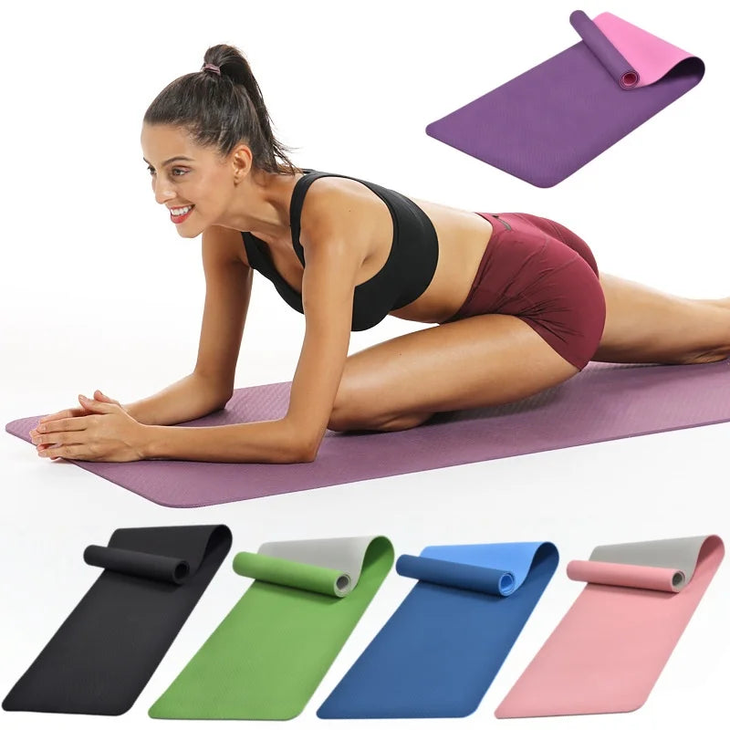 Eco-friendly, 6mm Thick, Pilates, Fitness and Exercise