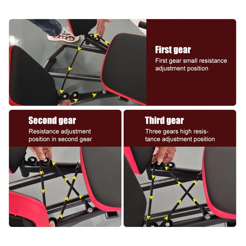 Home hip and thigh exercise equipment, adjustable resistance, leg abduction machine, hip trainer, comes with 2 resistance ropes