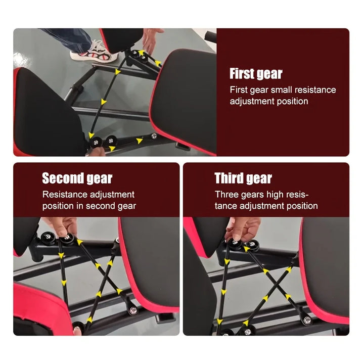 Home hip and thigh exercise equipment, adjustable resistance, leg abduction machine, hip trainer, comes with 2 resistance ropes