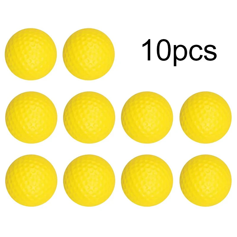 2~10pcs Golf Balls Yellow PU Foam Sponge Elastic Indoor Outdoor Practice Training Durable for Sports Accessories TMZ