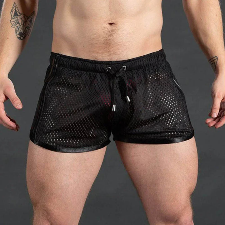 New Gym Mens Summer Running Shorts Quick Dry grid Workout Short Pants