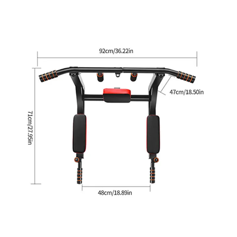 Multifunctional Wall Mounted Pull Up Bar Chin Up bar Dip Station for Indoor Home Gym Workout, Power Tower Set Training