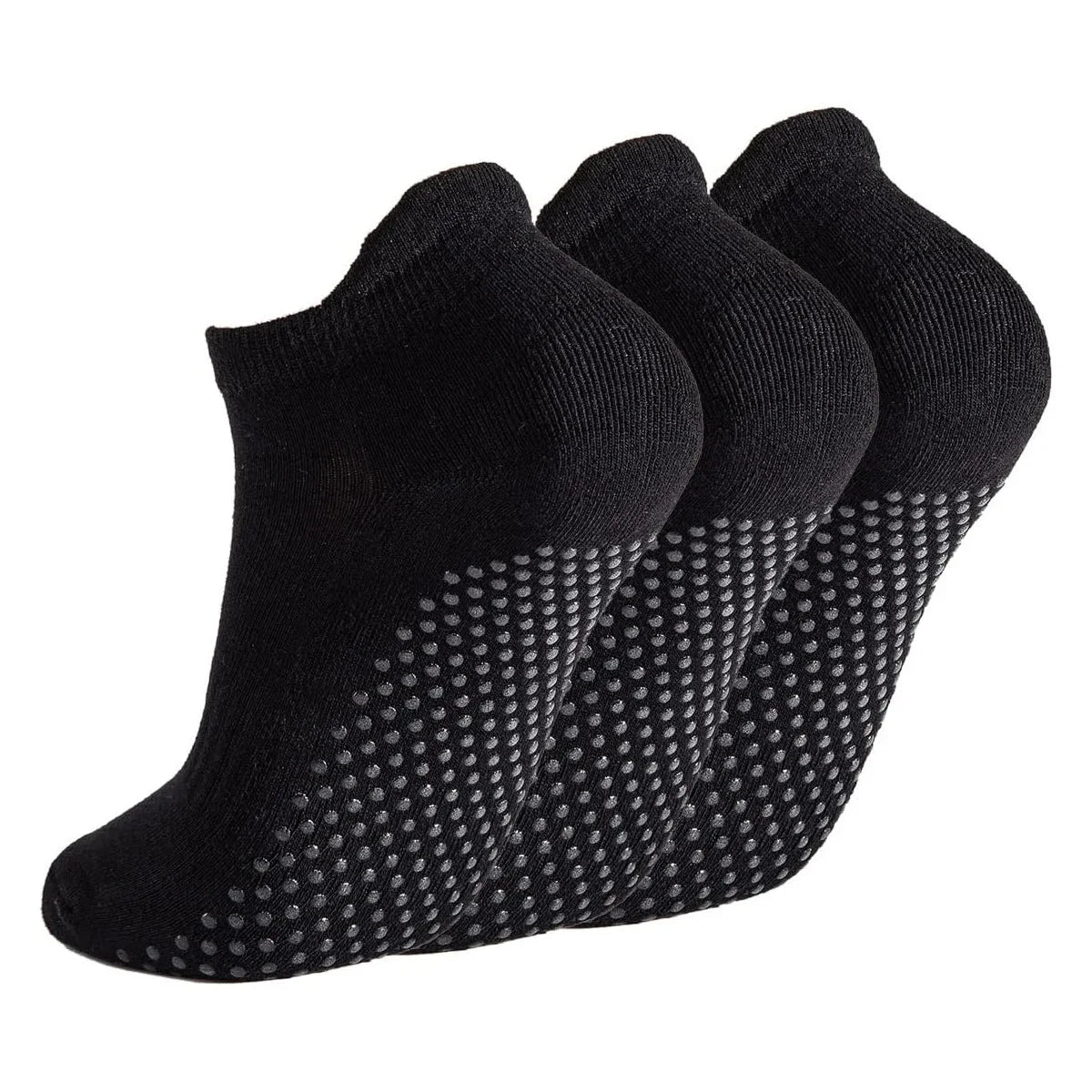 3 Pairs Women Breathable Yoga Socks Silicone Non-Slip Pilates Socks for Women