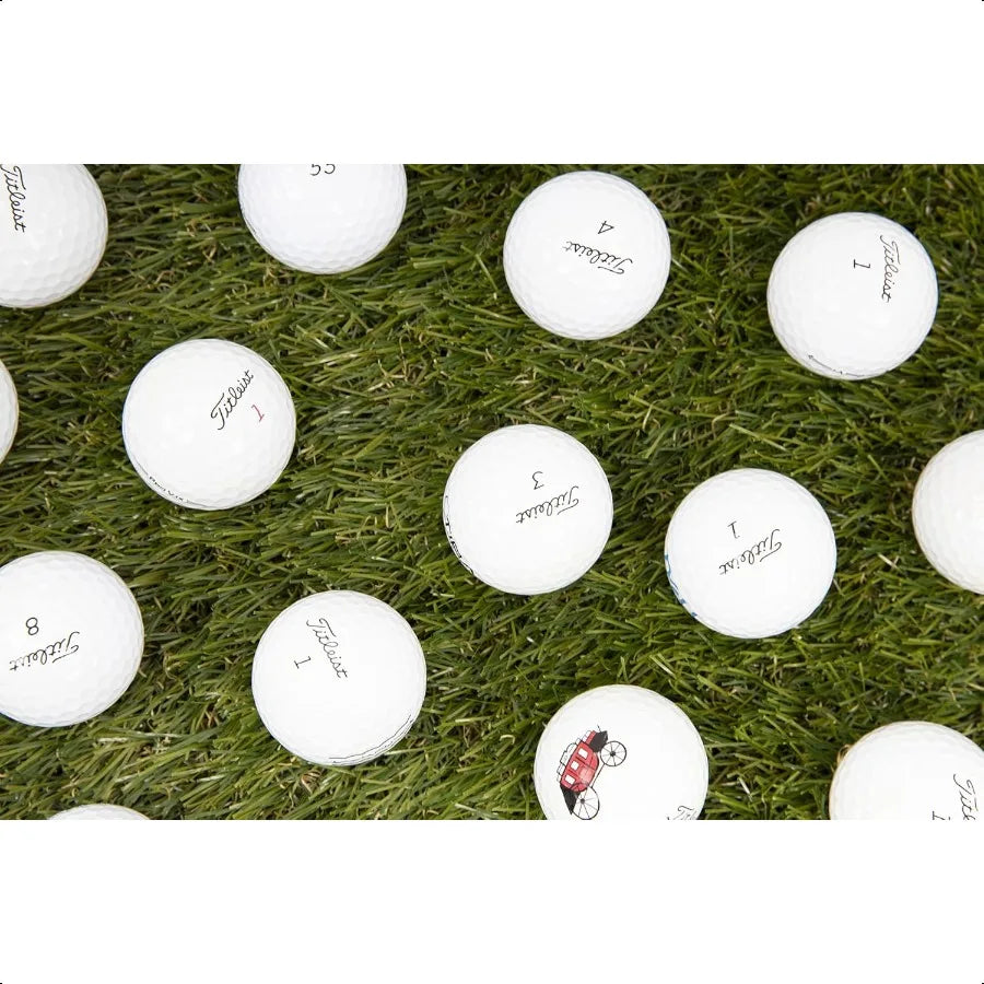 Clean Green Golf Balls Recycled and Used Golf Balls for Titleist Pro V1 Golf Balls Good Low Condition for Titleist Golf Balls I