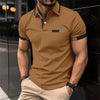 Men's Fitness casual Sport T-shirt Gym Running Exercise Elastic short sleeve Polo Sweatshirt lapel  neck Tops men Tight T-shirt