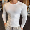 Long Sleeve T-shirt Fitness Basketball Running Tight Men Spandex Bodybuilding Sports Shirt Gym Training Compression Sport Top