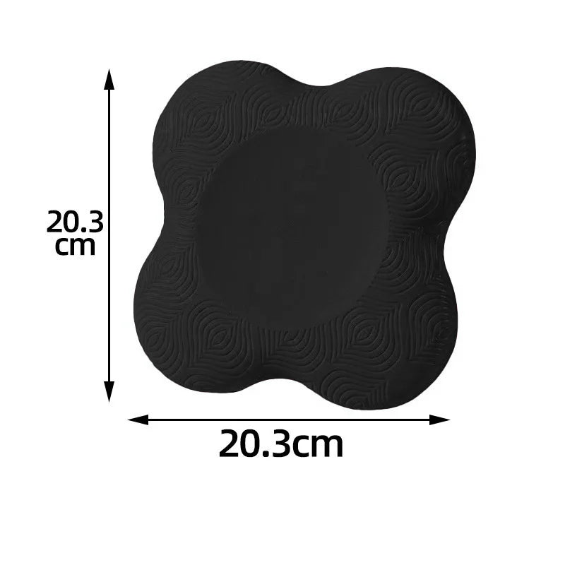 2PCS TPE Thickened Anti Slip Yoga Kneeling Pad Knee Pad Soft Flat Support Pad Slow Rebound Non-slip Pad Sports Fitness Mat