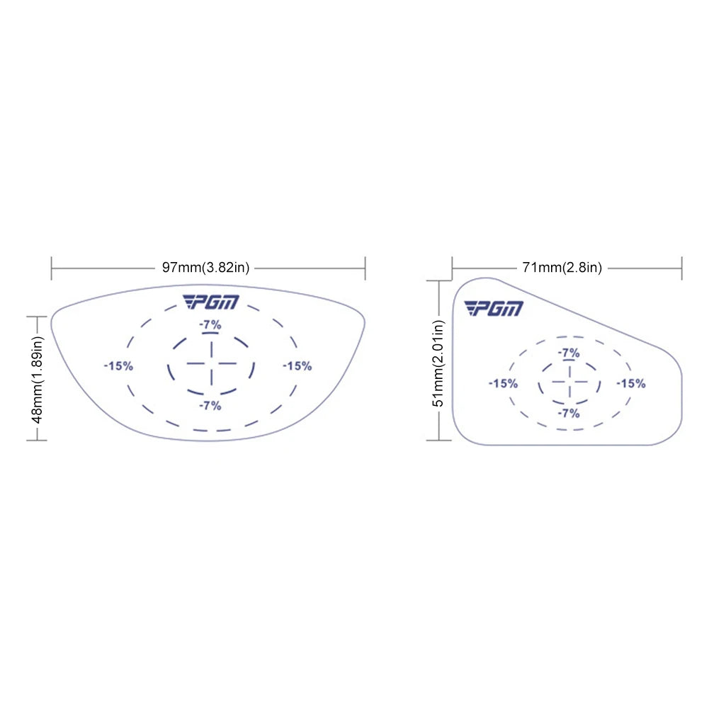 Golf Impact Tape Strike Stickers Self-Teaching Sweet Spot and Consistency Analysis Golf Ball Sweet Spot Finder for Golf Training