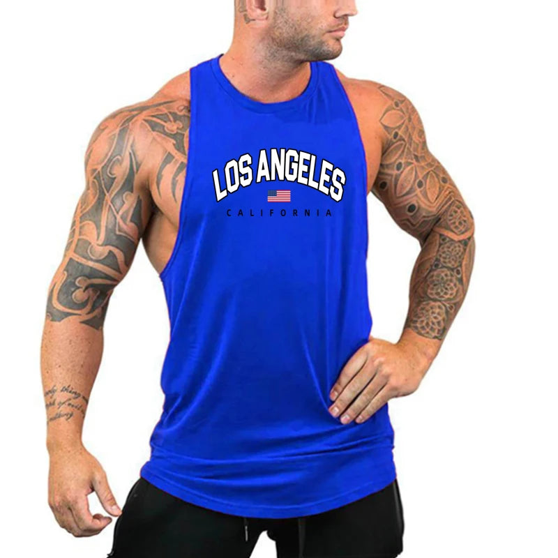 Mens Bodybuilding Tank Tops Casual Sleeveless Fitness Muscle Shirt