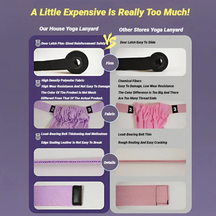 Adjustable Aerial Yoga Strap Pull Rope Women Hammock Stretch Leg Splits Trainer