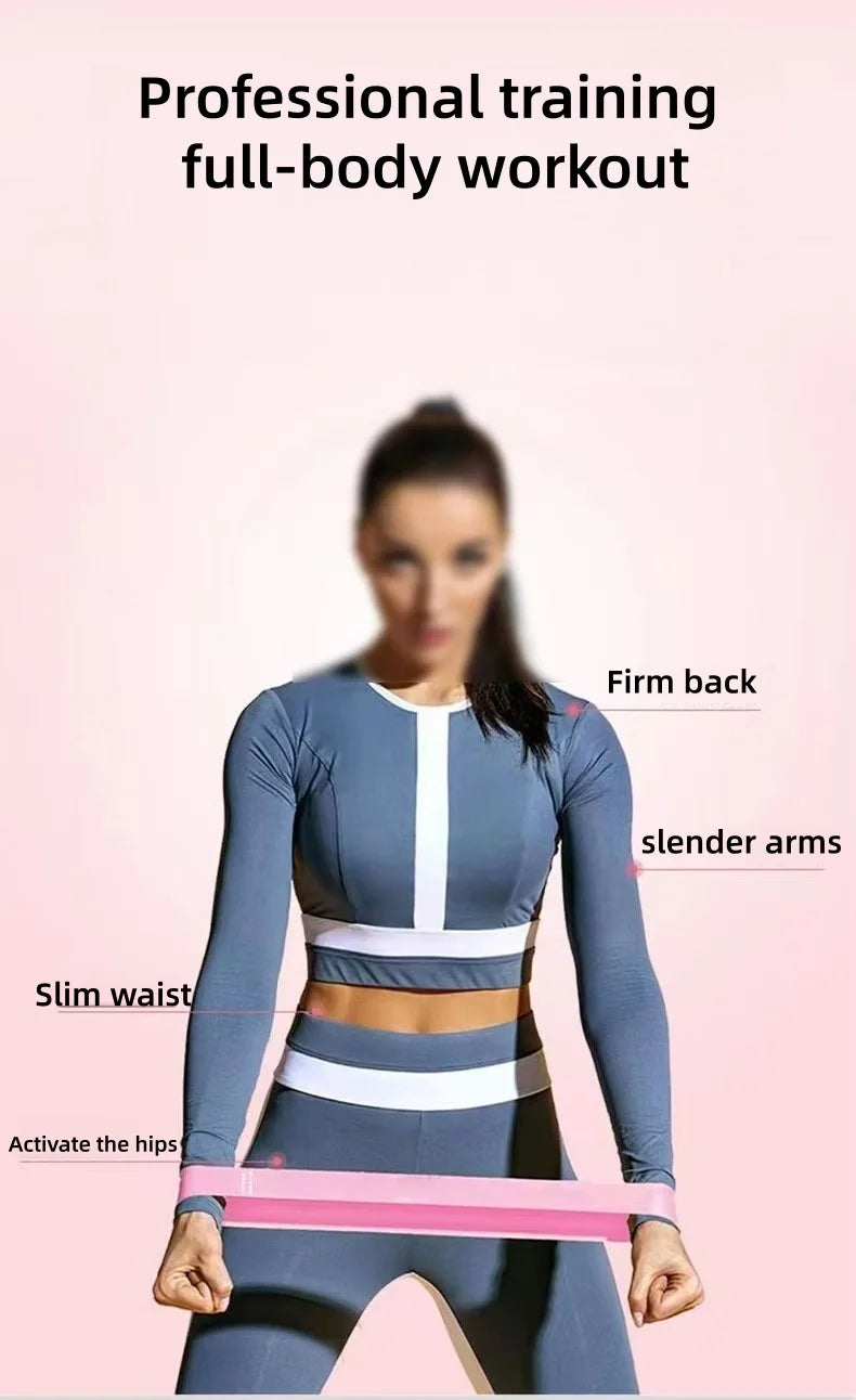 Multifunctional Yoga Resistance Band Fitness Pulling Circle Elastic Band