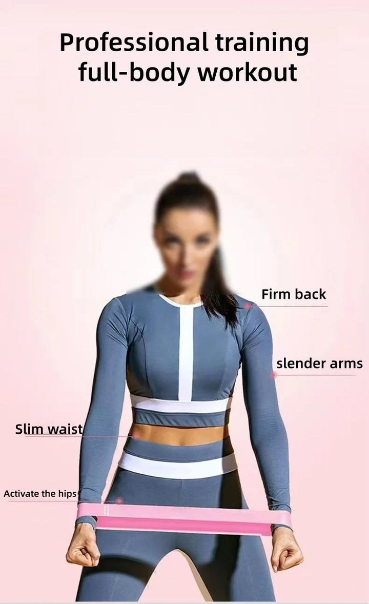 Multifunctional Yoga Resistance Band Fitness Pulling Circle Elastic Band