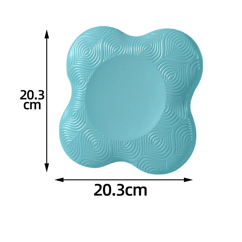 2PCS TPE Thickened Anti Slip Yoga Kneeling Pad Knee Pad Soft Flat Support Pad Slow Rebound Non-slip Pad Sports Fitness Mat