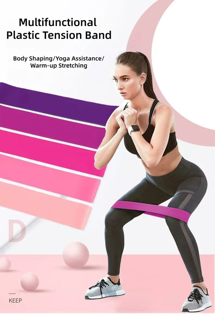 Multifunctional Yoga Resistance Band Fitness Pulling Circle Elastic Band