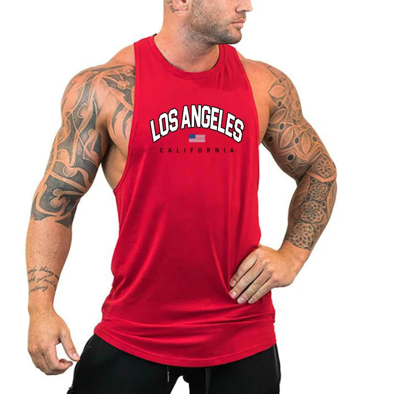 Mens Bodybuilding Tank Tops Casual Sleeveless Fitness Muscle Shirt