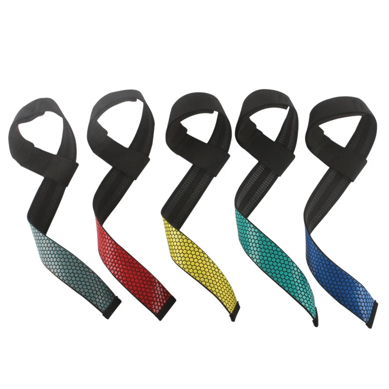 Silica gel Non-Slip Lifting Straps for Weightlifting,Gym Non-slip Powerlifting Straps,Strength Training Belts