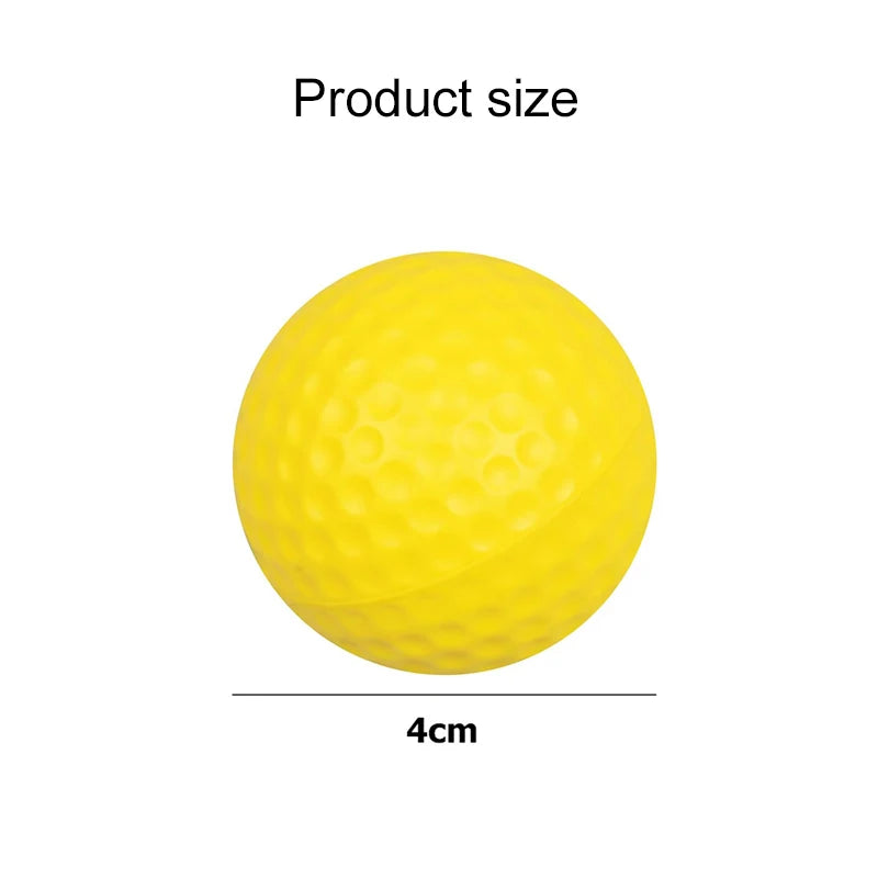 2~10pcs Golf Balls Yellow PU Foam Sponge Elastic Indoor Outdoor Practice Training Durable for Sports Accessories TMZ