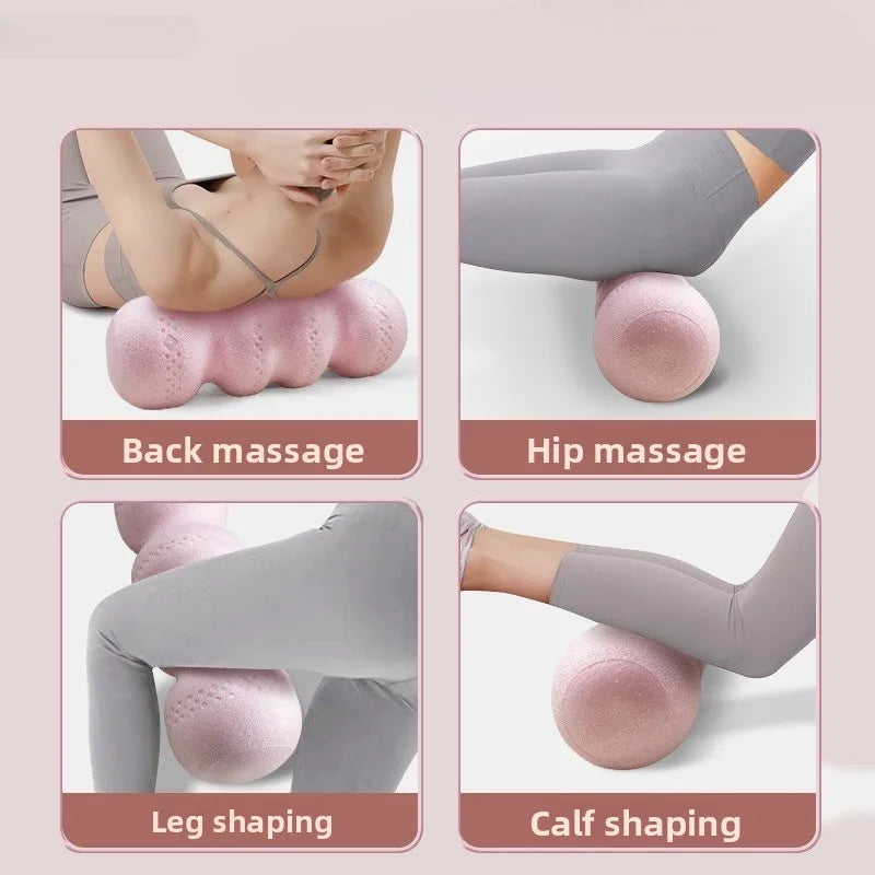 1PC Solid Peanut Ball Foam Axis Muscle Relaxation Fitness Yoga