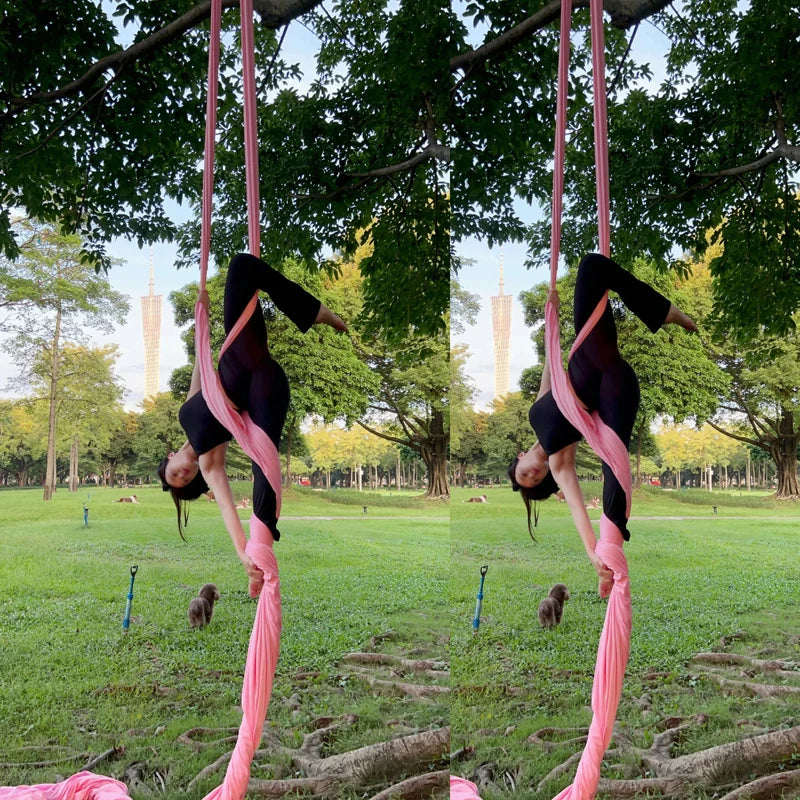 19.7 yards 18m Aerial Silks Fabric for GYM Outdoor Yoga Hammock Aerial Silk Swing Fitness Home Anti-Gravity Body Building Belt