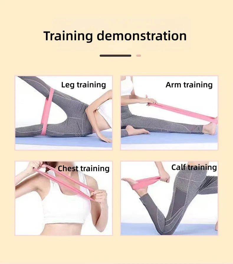 Multifunctional Yoga Resistance Band Fitness Pulling Circle Elastic Band