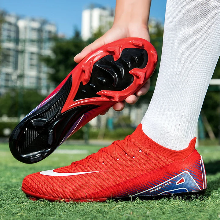 High Quality Mens Soccer Shoes Society Non-Slip Turf Soccer Cleats for Kids TF/FG Training Football Field Boots Chuteira Campo