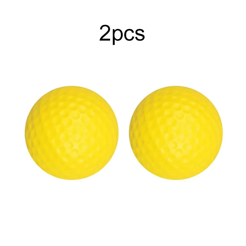 2~10pcs Golf Balls Yellow PU Foam Sponge Elastic Indoor Outdoor Practice Training Durable for Sports Accessories TMZ