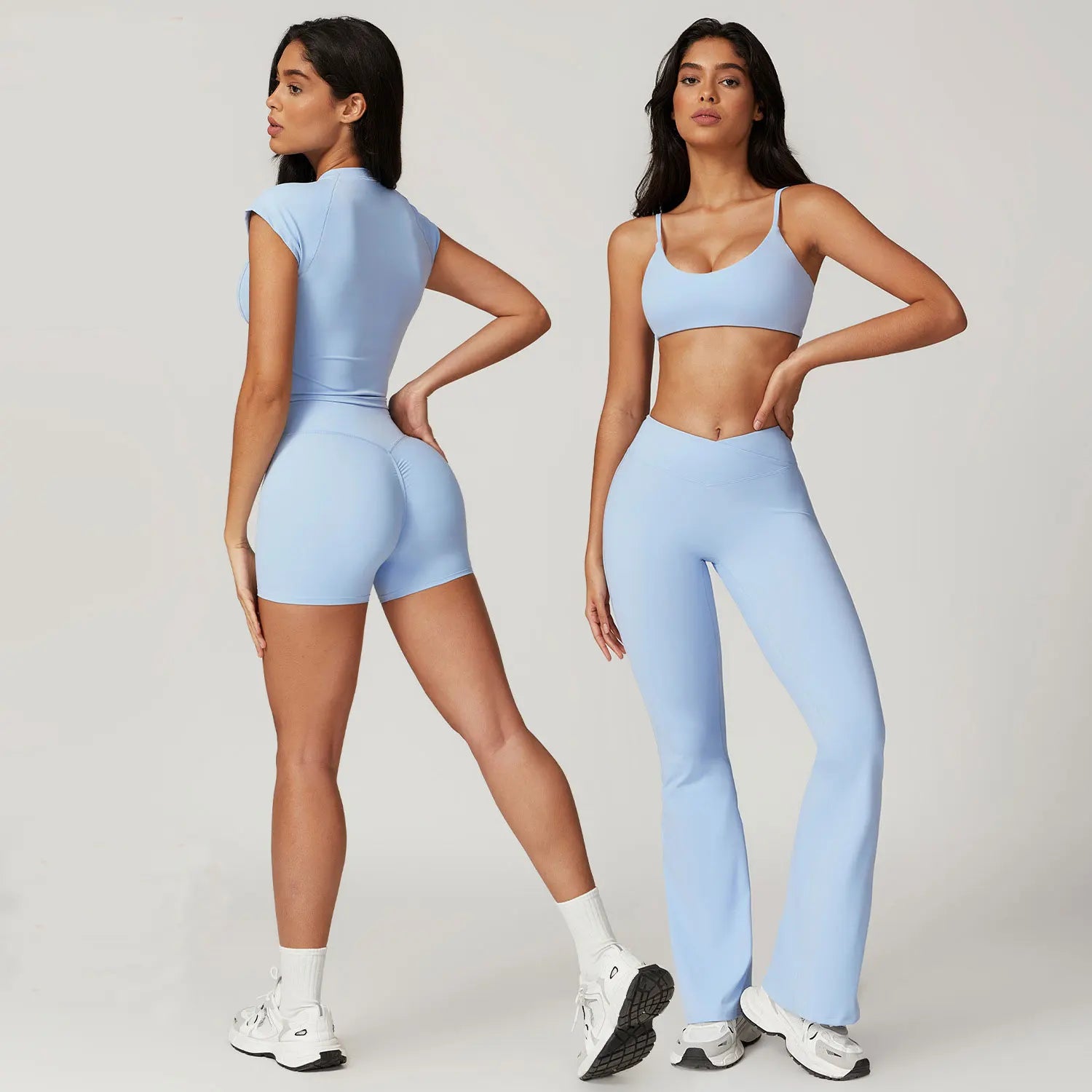 Women Sportswear Yoga Set 2PCS Sport Suit Gym Workout Clothes