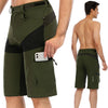 Gym Shorts Man Mountain Bike Shorts Stretch MTB Shorts Quick Dry with Zipper