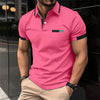Men's Fitness casual Sport T-shirt Gym Running Exercise Elastic short sleeve Polo Sweatshirt lapel  neck Tops men Tight T-shirt