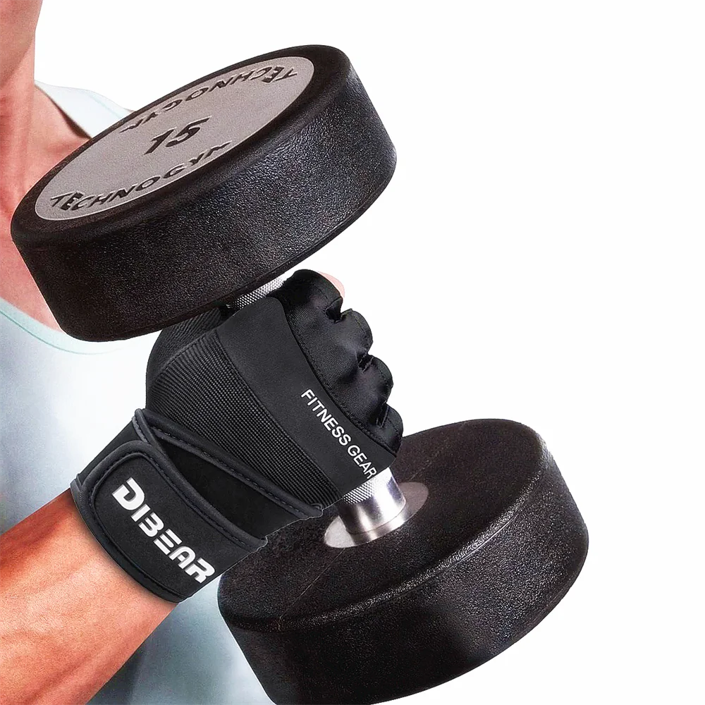 Bodybuilding Gym Gloves Weightlifting Dumbbell Kettlebell Pull Ups  Workout Fitness Gloves For Man Women Crossfit Training