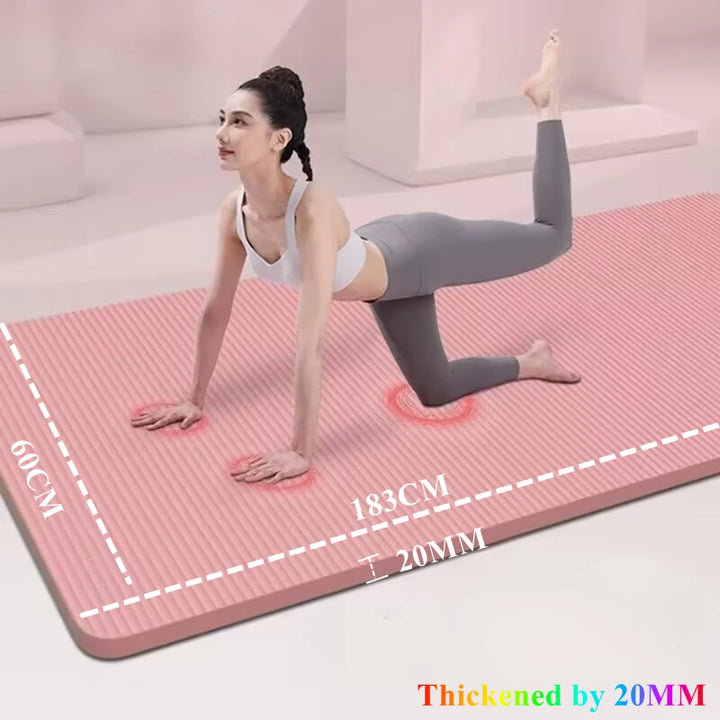 Thick Yoga Mats Anti-slip Sport Fitness Mat Blanket for Exercise Yoga and Pilates