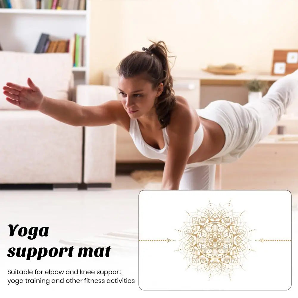 Rubber Yoga Mat Super Soft Thick Portable Mini Auxiliary Pad