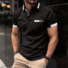 Men's Fitness casual Sport T-shirt Gym Running Exercise Elastic short sleeve Polo Sweatshirt lapel neck Tops men Tight T-shirt