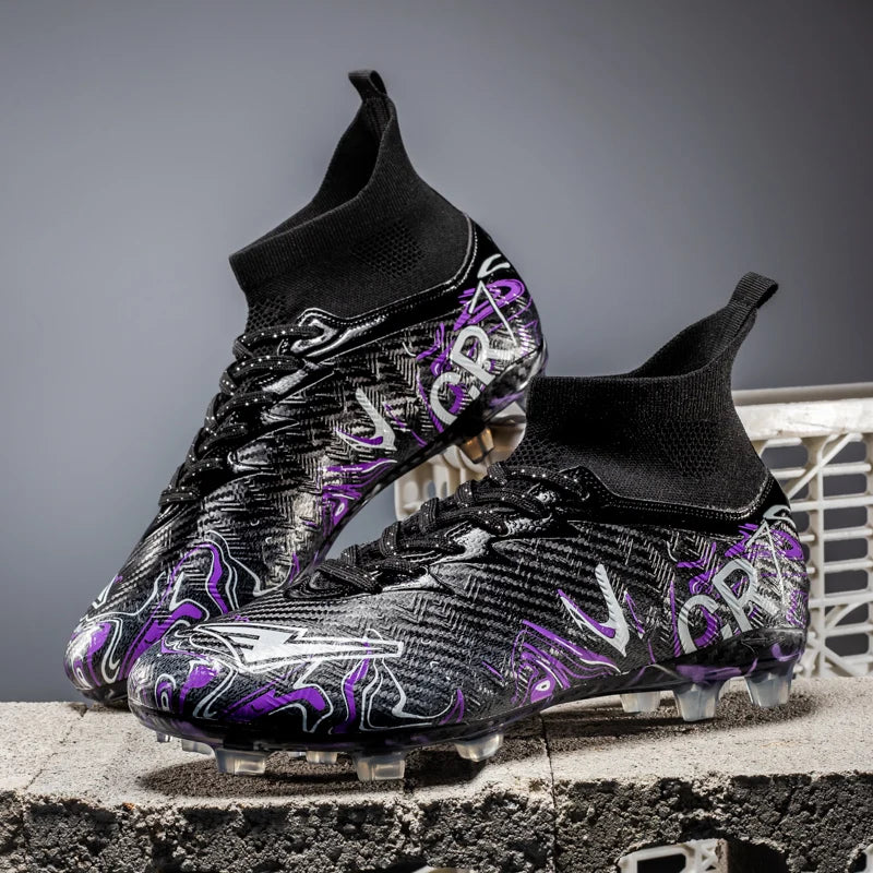 2026 New Low Top Student Football Shoes with Long And Broken Pins for Training And Matches CR7 Professional Youth Sports Shoes