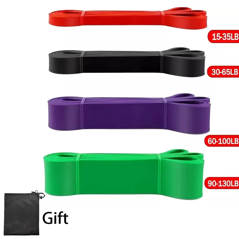 Resistance Bands Exercise Elastic Band Home Yoga Gym Equipment Accessories Sports Power Pull-Up Assist Band Bodybuilding