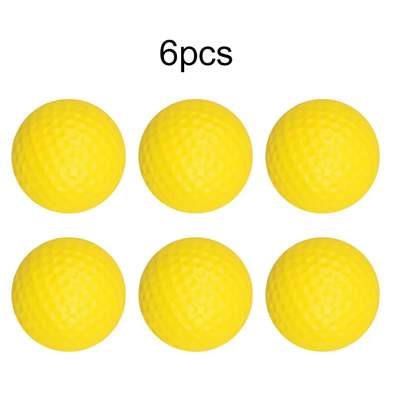 2~10pcs Golf Balls Yellow PU Foam Sponge Elastic Indoor Outdoor Practice Training Durable for Sports Accessories TMZ