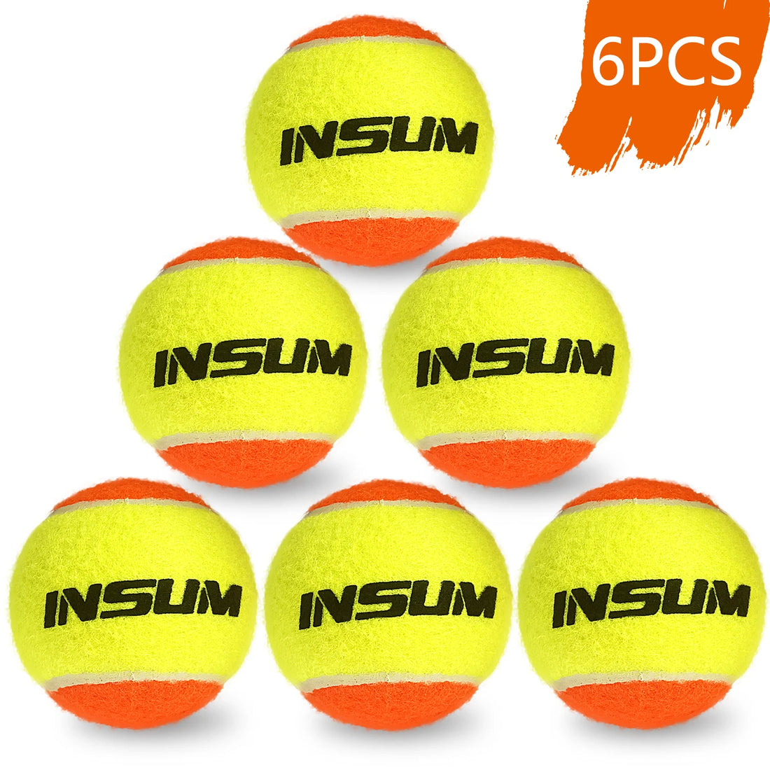 Beach Tennis Ball 2/6/16/25Pcs ITF Approved Stage 2 Sand Court Balls for Beach Tennis50% Low Compression for Beginners PET Dog