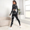 American Seamless Tie-dye Fitness Sports Long Sleeve Yoga Suit Women