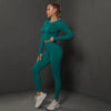 Seamless Yoga Set Crop Top High Waist Leggings