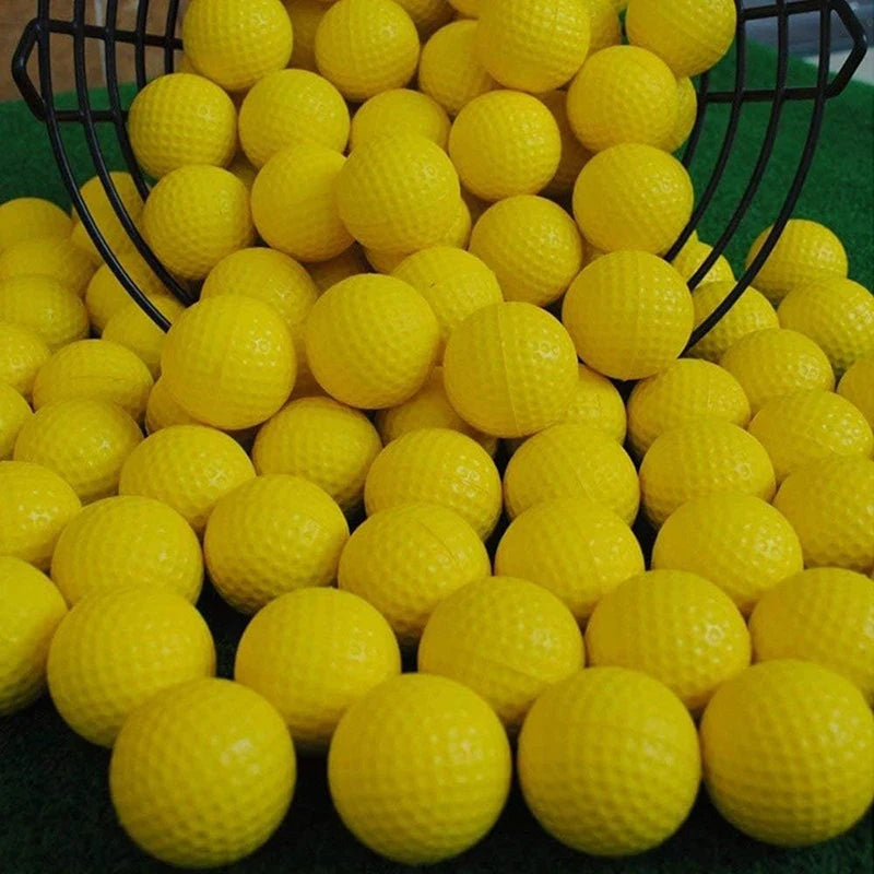2~10pcs Golf Balls Yellow PU Foam Sponge Elastic Indoor Outdoor Practice Training Durable for Sports Accessories TMZ