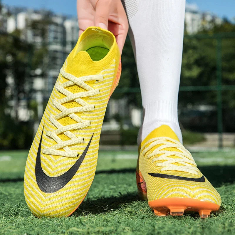 High Quality Mens Soccer Shoes Society Non-Slip Turf Soccer Cleats for Kids TF/FG Training Football Field Boots Chuteira Campo