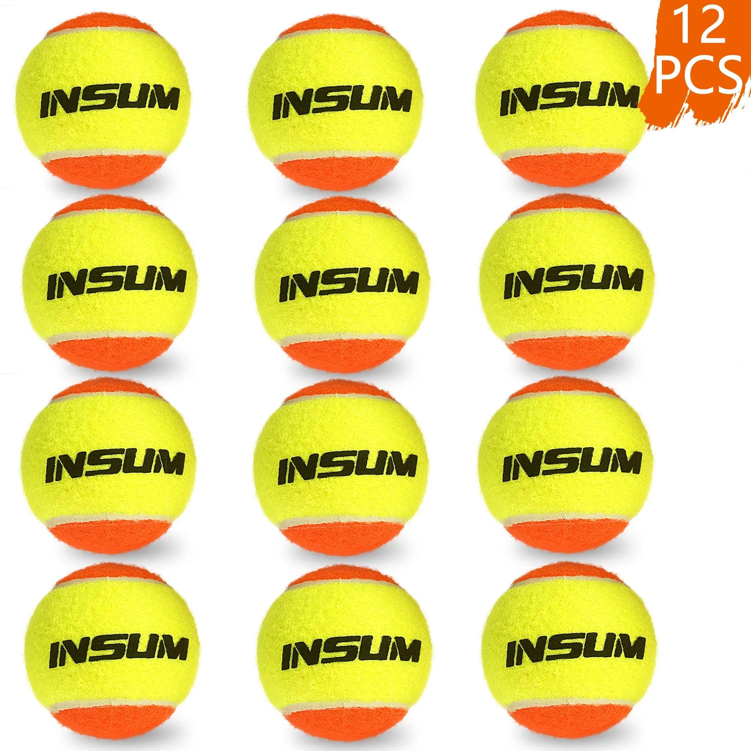 Beach Tennis Ball 2/6/16/25Pcs ITF Approved Stage 2 Sand Court Balls for Beach Tennis50% Low Compression for Beginners PET Dog